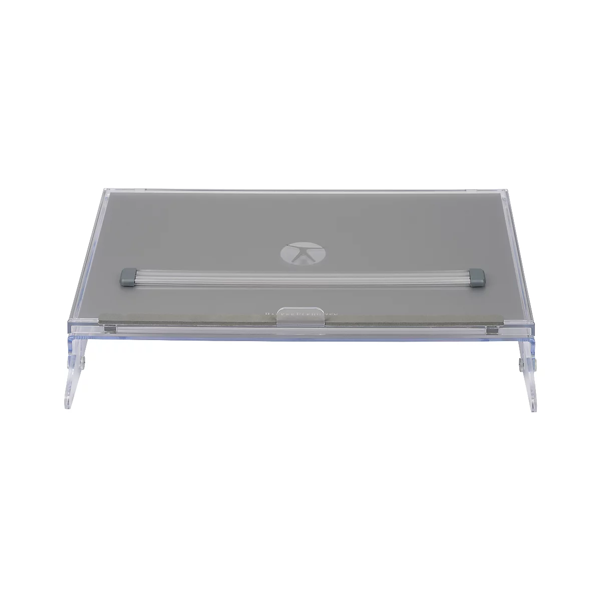 Dokumentenhalter BakkerElkhuizen FlexDesk 640CR, ergonomisch, höhenverstellbar, inkl. ComfortRead, Acryl, transparent-hellgrau