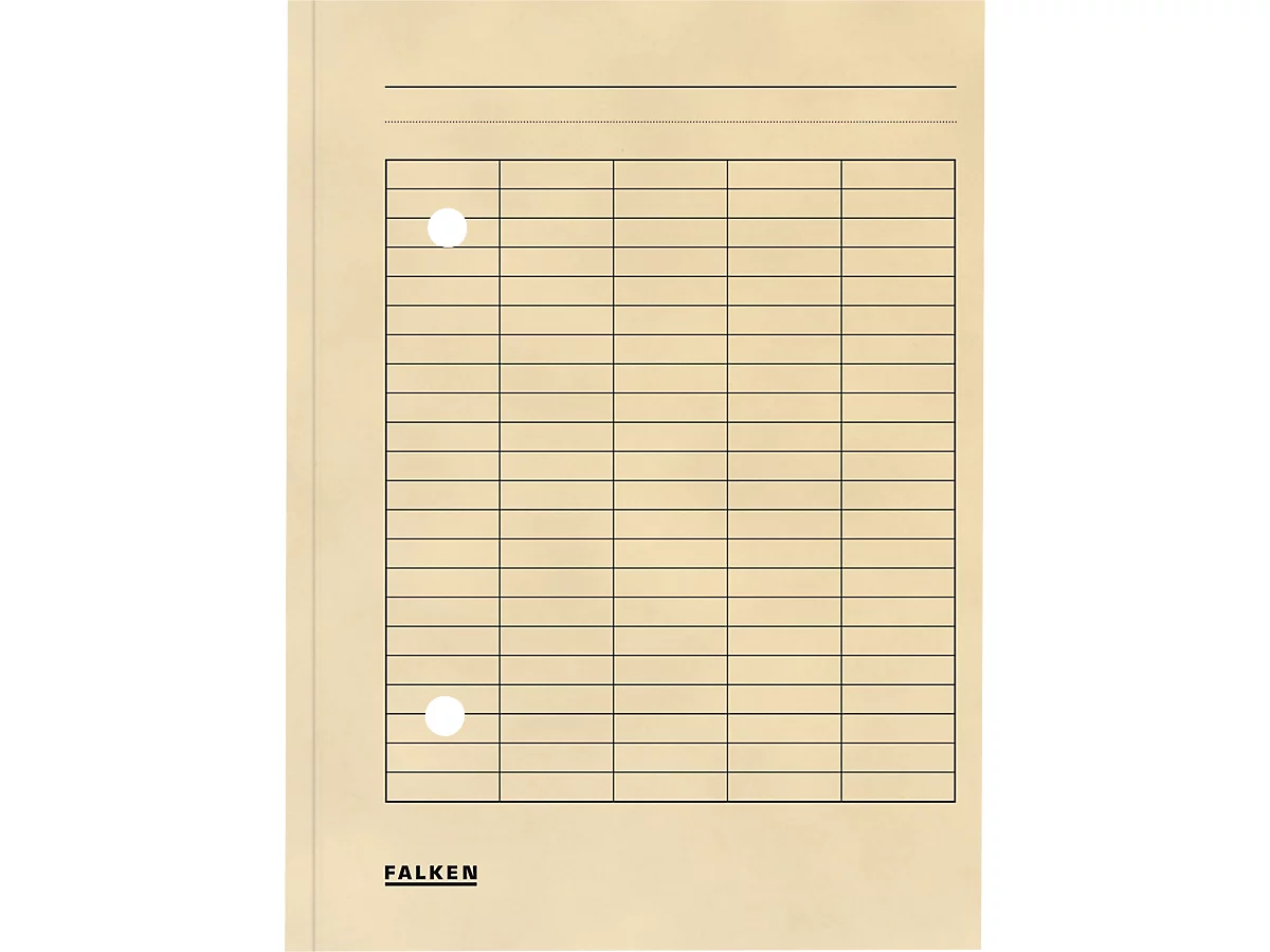 Dokumentenmappe FALKEN, DIN A4, 2-seitiger Gitterdruck, B 231 x H 318 mm, Karton, chamois