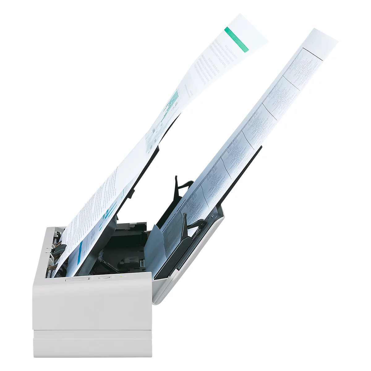 Dokumentenscanner Fujitsu fi-800R, kabelgeb., SW/Farbe, USB, Duplex, ADF, 600 dpi, 40 Seiten bzw. 80 Bilder/min., bis A4