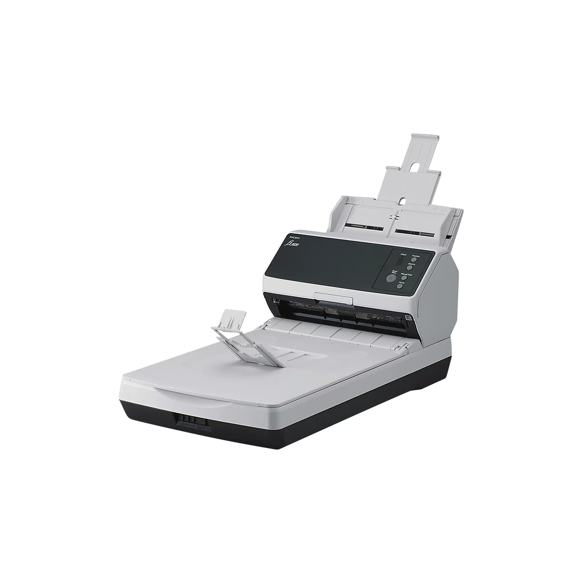 Dokumentenscanner RICOH fi-8250, Schwarzweiß/Farbe, 50 Seiten/min. & 100 Seiten/min., Duplex, USB/LAN, bis A4