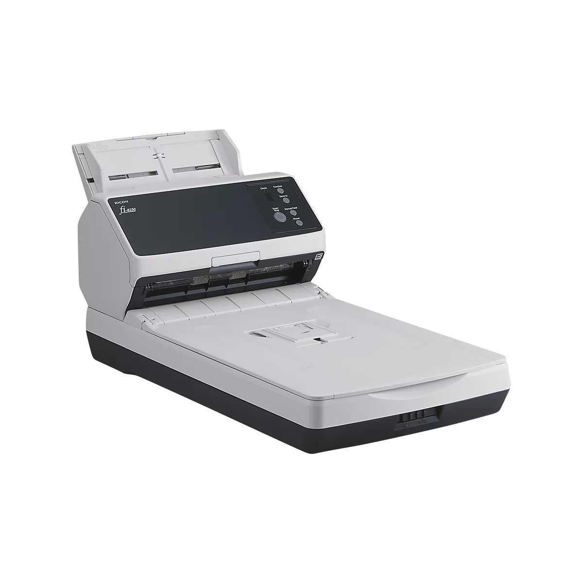 Dokumentenscanner RICOH fi-8250, Schwarzweiß/Farbe, 50 Seiten/min. & 100 Seiten/min., Duplex, USB/LAN, bis A4