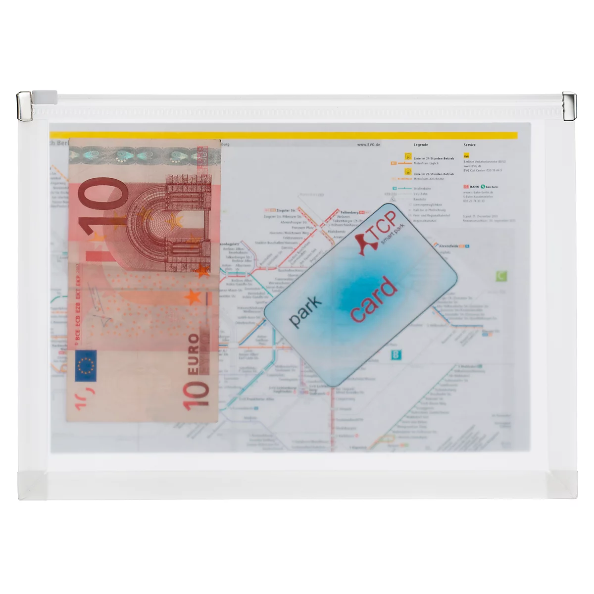 Dokumententasche Kolma Easy, A5 quer, Zippverschluss