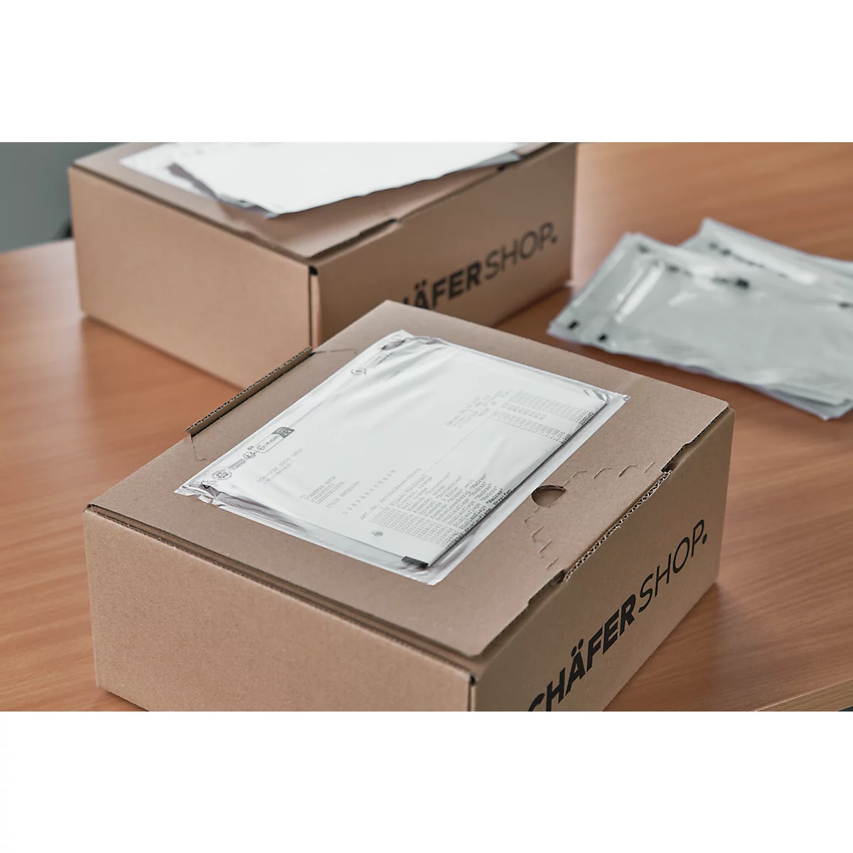 Dokumententasche/Lieferscheintasche SecurePack, C5, ohne Aufdruck, selbstklebend, wasserfest, PCR & FSC®-Kraftpapier, transparent, 250 Stück