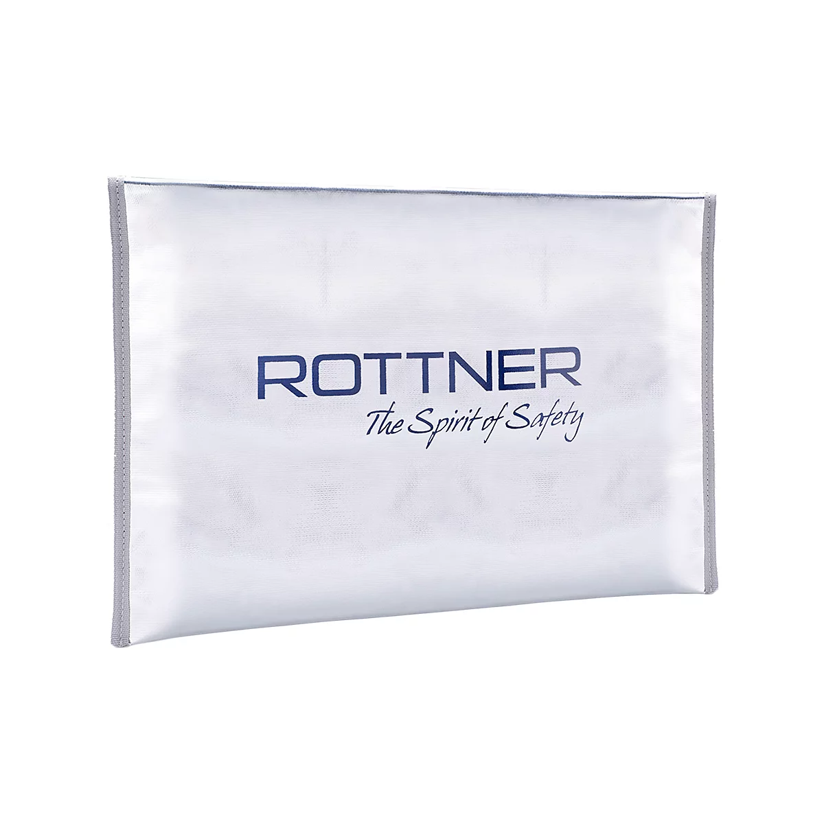 Dokumententasche Rottner Fire Proof Bag, A3, feuer- & spritzwasserfest, Reiss- & Klettverschluss, Kunststoff/Alu