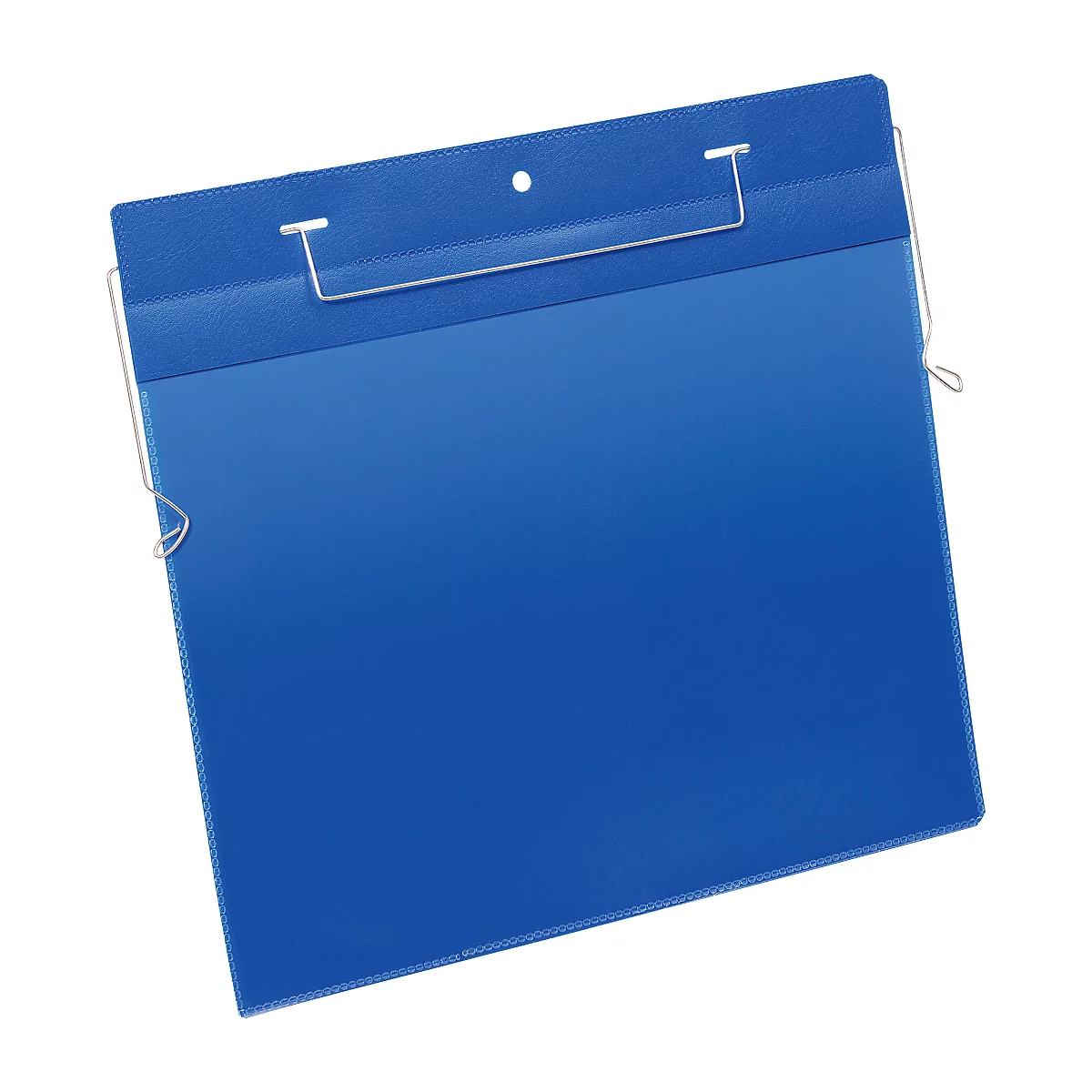 Dokumententaschen mit Drahtbügel, B 297 x H 210 mm (A4 quer), 50 Stück, blau