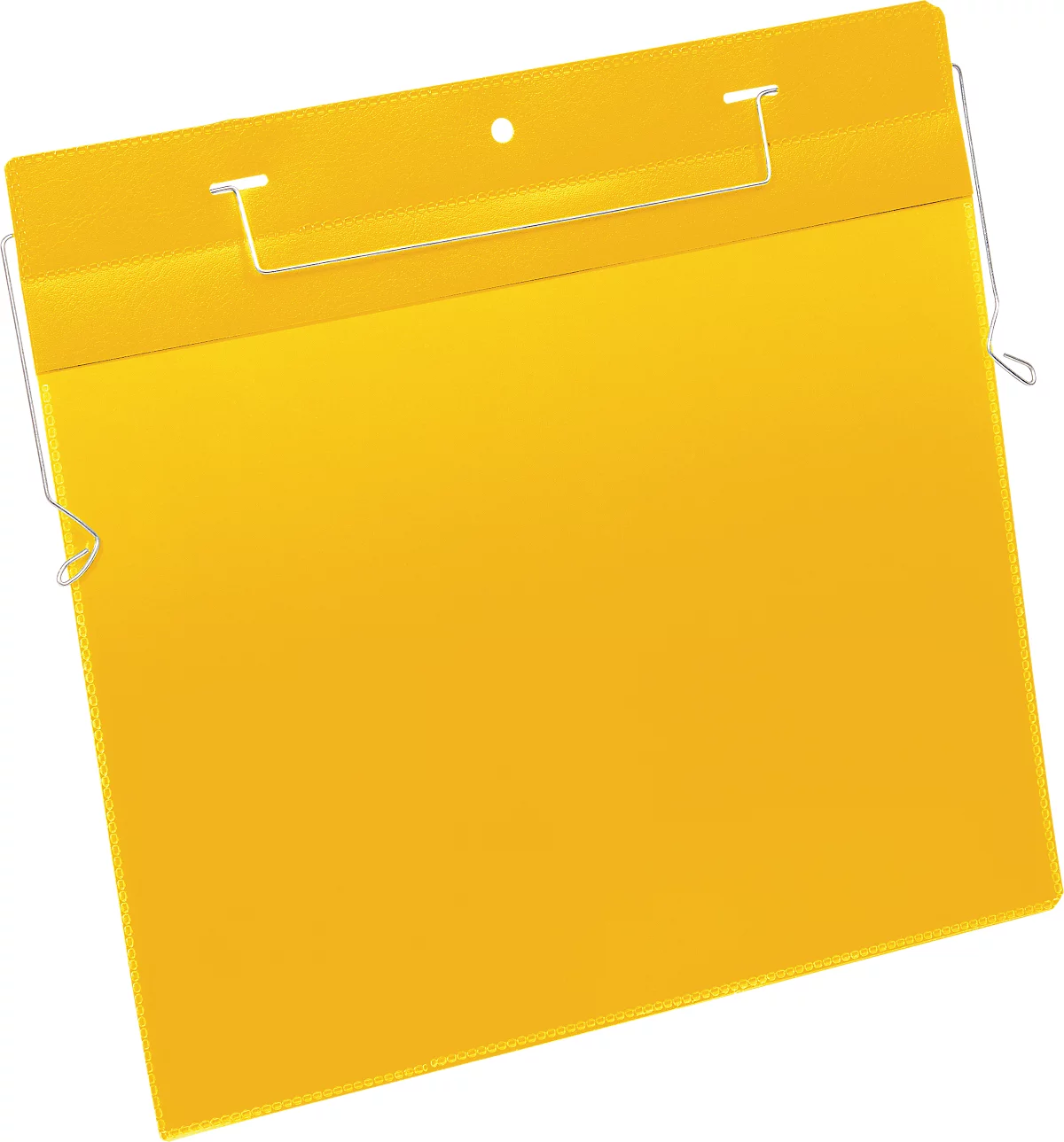 Dokumententaschen mit Drahtbügel, B 297 x H 210 mm (A4 quer), 50 Stück, gelb