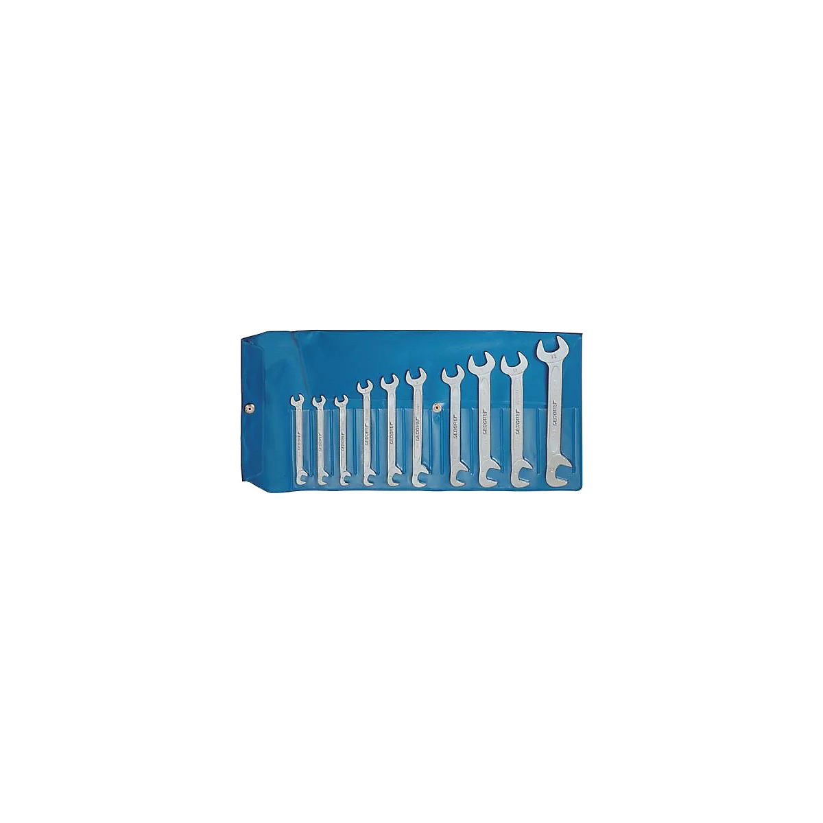 Doppelmaulschlüsselsatz 8-0100 10-tlg.SW5-13mm CV-Stahl verchr.kleine