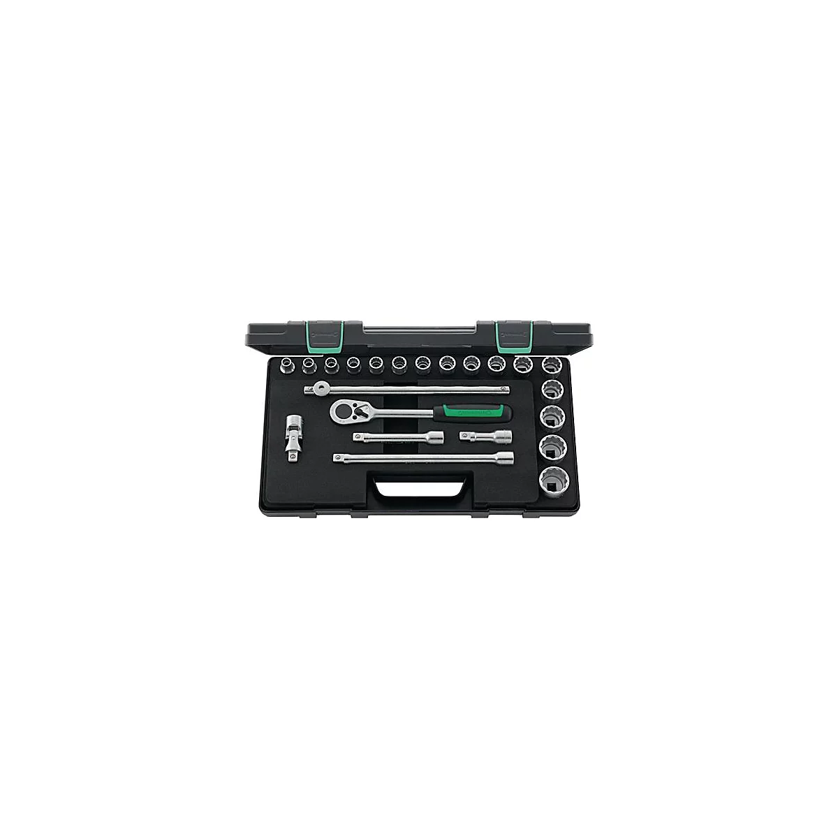 Dopsleutelset 50/16/6 22-pcs.1/2 inch SW 10-32mm Z.36 12KT