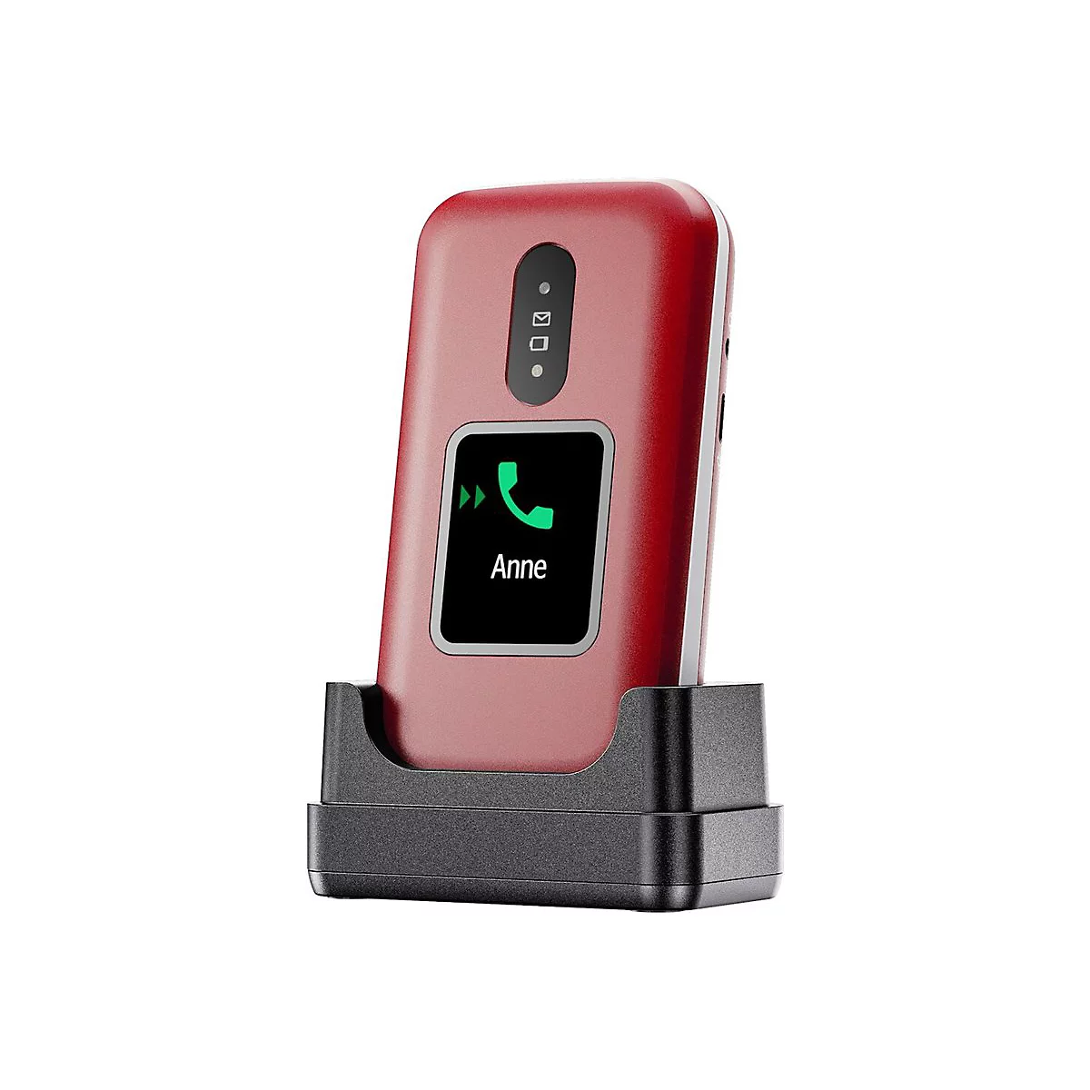 DORO 2880 - 4G Feature Phone / Interner Speicher 17 MB - microSD slot - 320 x 240 Pixel - rear camera 0,3 MP - Rot