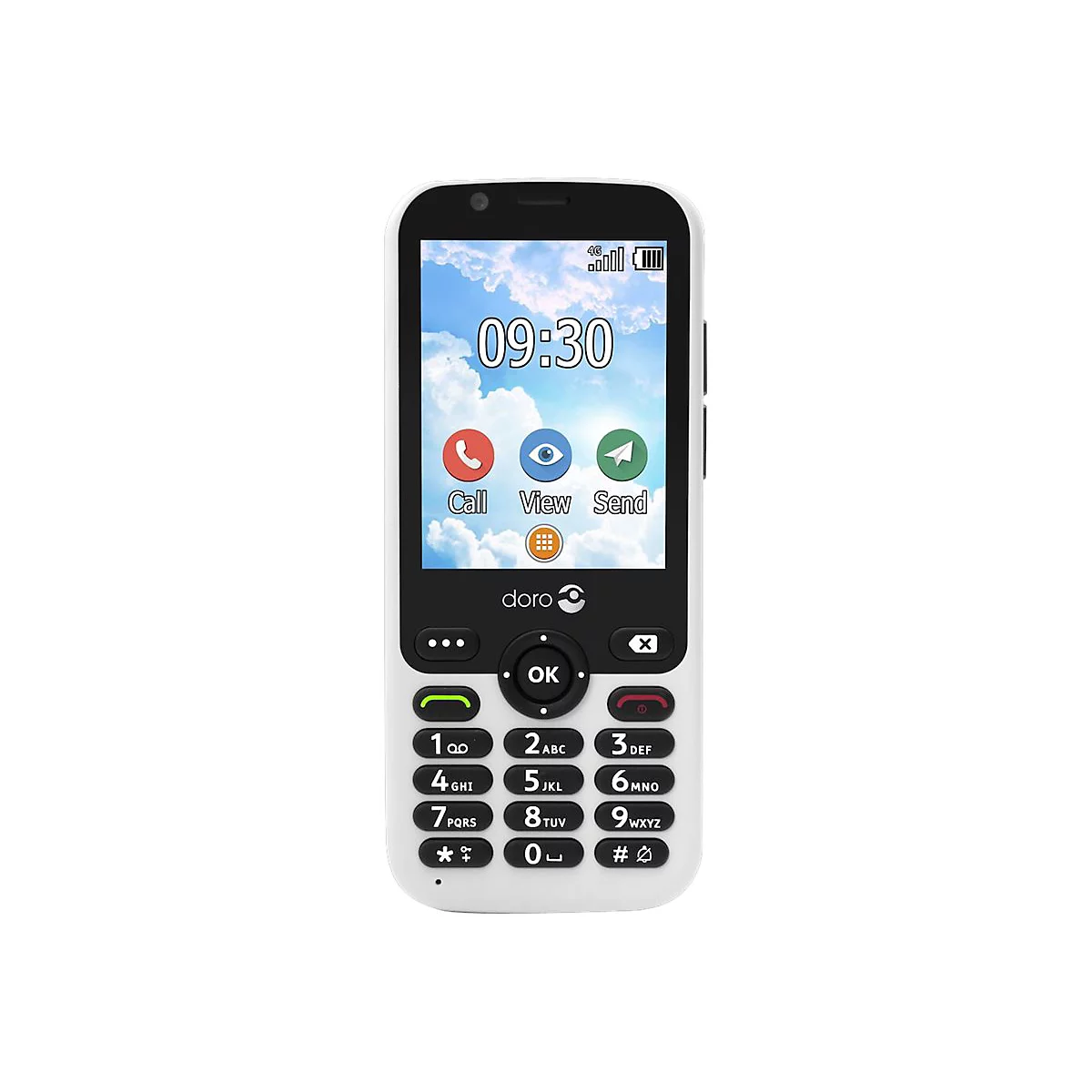 DORO 7010 - 4G Feature Phone - microSD slot - 320 x 240 Pixel - rear camera 3 MP - weiß
