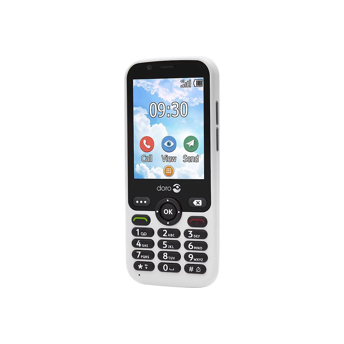 DORO 7010 - 4G Feature Phone - microSD slot - 320 x 240 Pixel - rear camera 3 MP - weiß