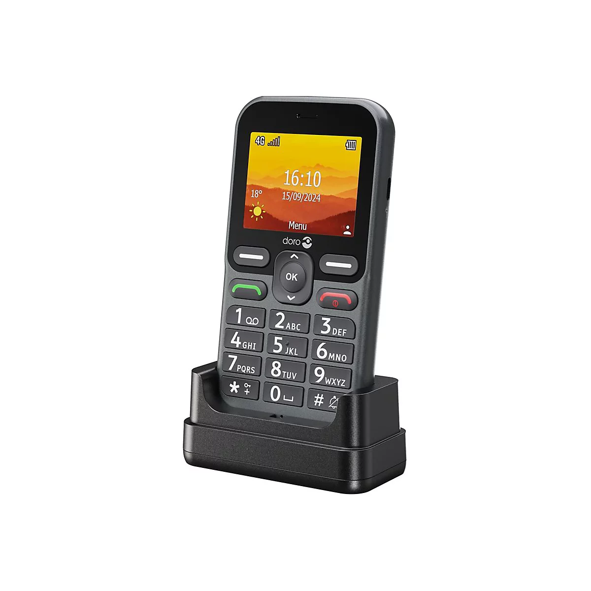 DORO Leva L10 - 4G Feature Phone - RAM 64 MB / Interner Speicher 128 MB - microSD slot - LCD-Display (TFT) - 320 x 240 Pixel (60 Hz)