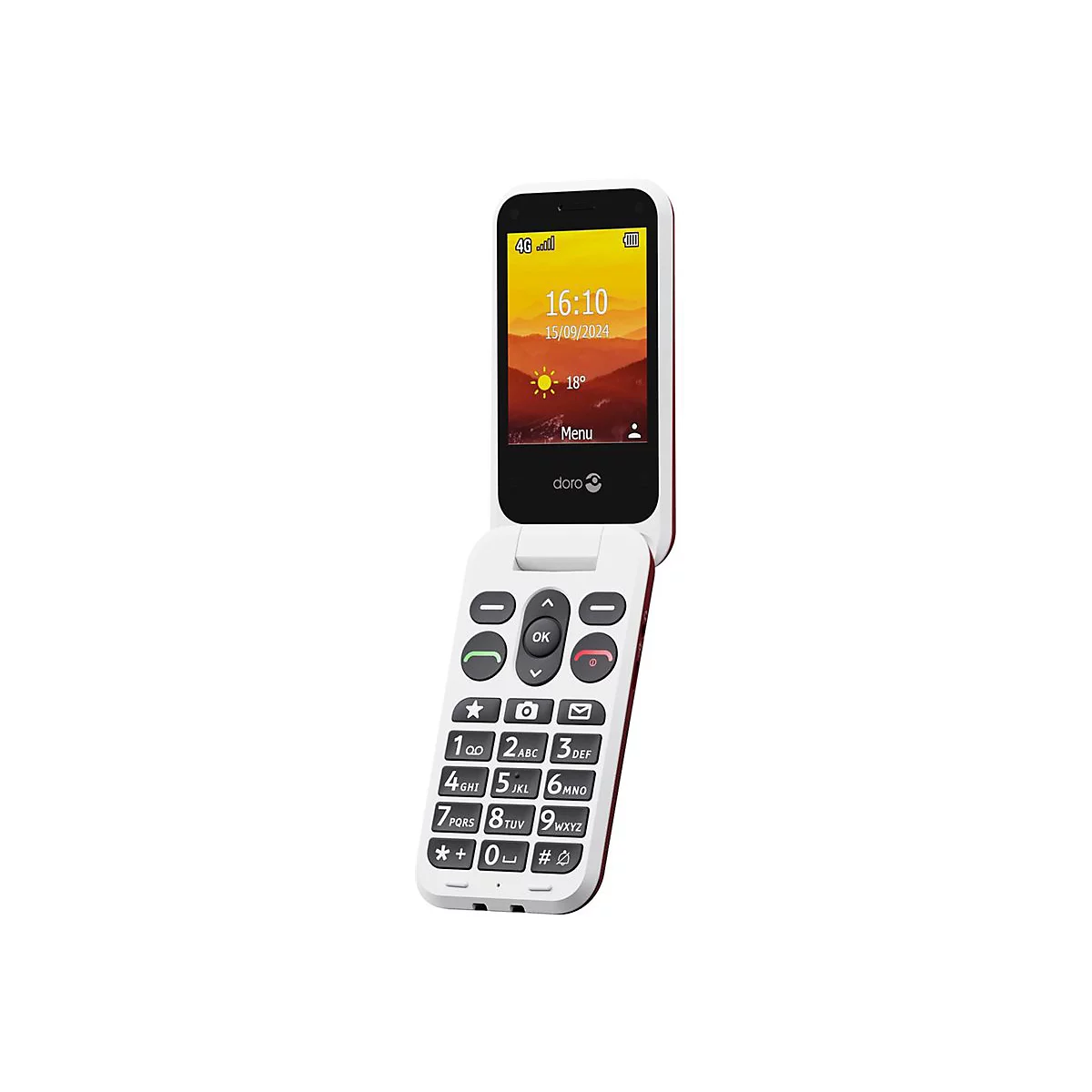 DORO Leva L20 - 4G Feature Phone - RAM 64 MB / Interner Speicher 128 MB - microSD slot - LCD-Display (TFT) - 320 x 240 Pixel (60 Hz)