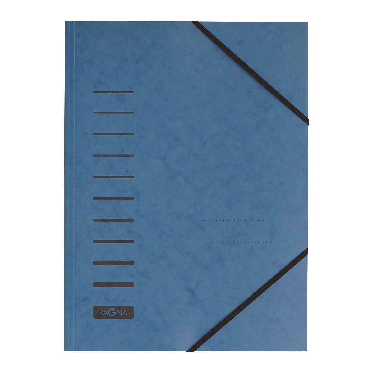Dossier à élastique PAGNA, format A4, fermeture élastique, 25 p., bleu