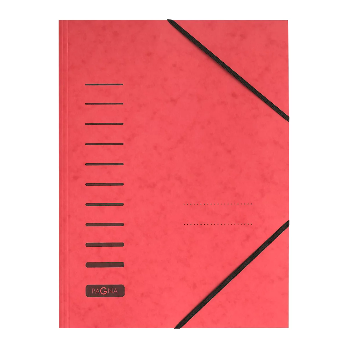 Dossier à élastique PAGNA, format A4, fermeture élastique, 25 p., rouge