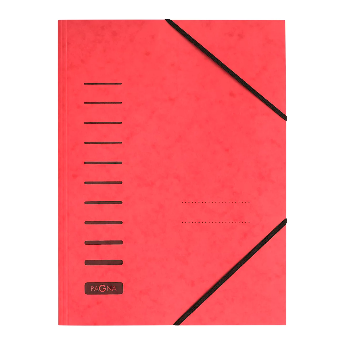 Dossier à élastique PAGNA, format A4, fermeture élastique, 25 p., rouge