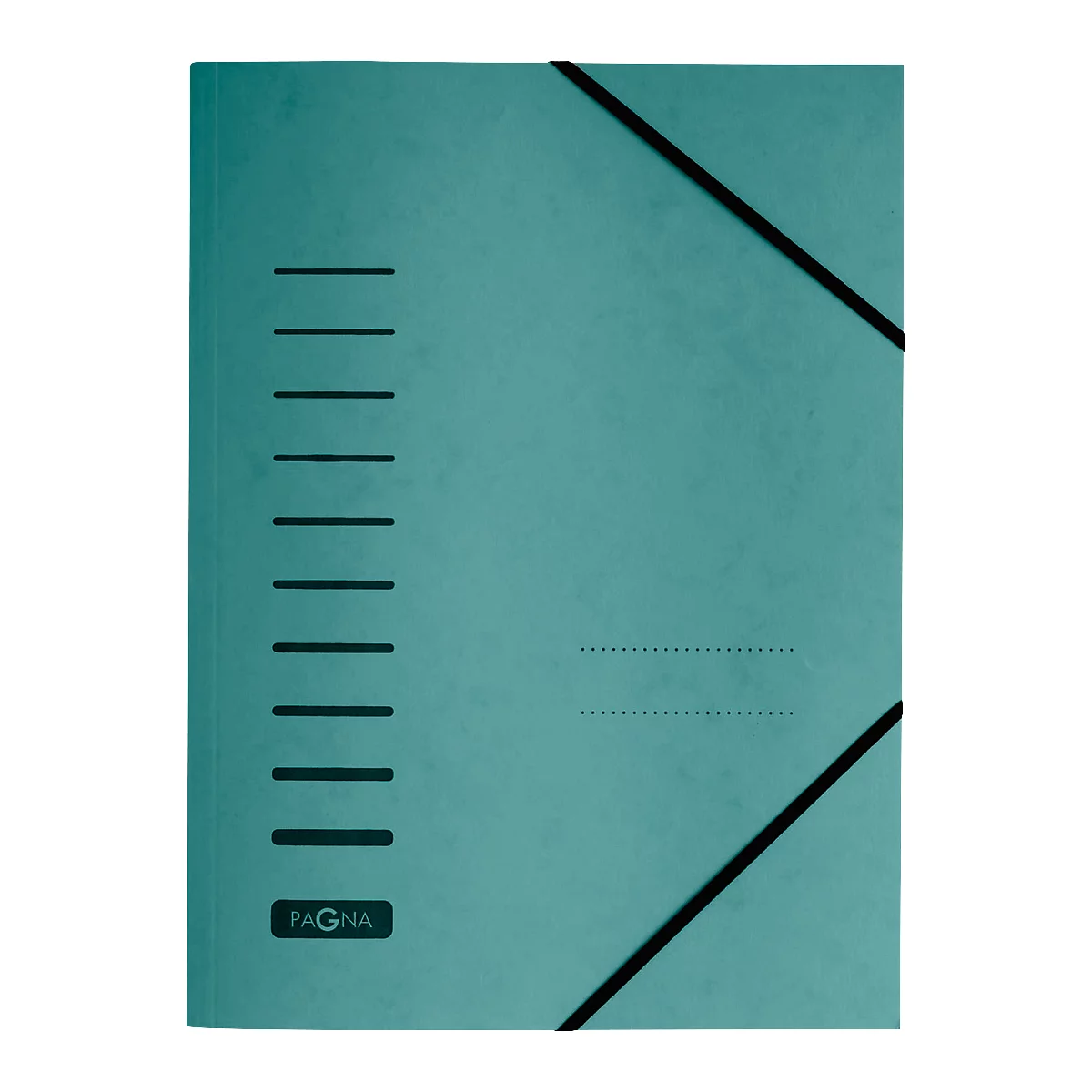 Dossier à élastique PAGNA, format A4, fermeture élastique, 25 p., vert