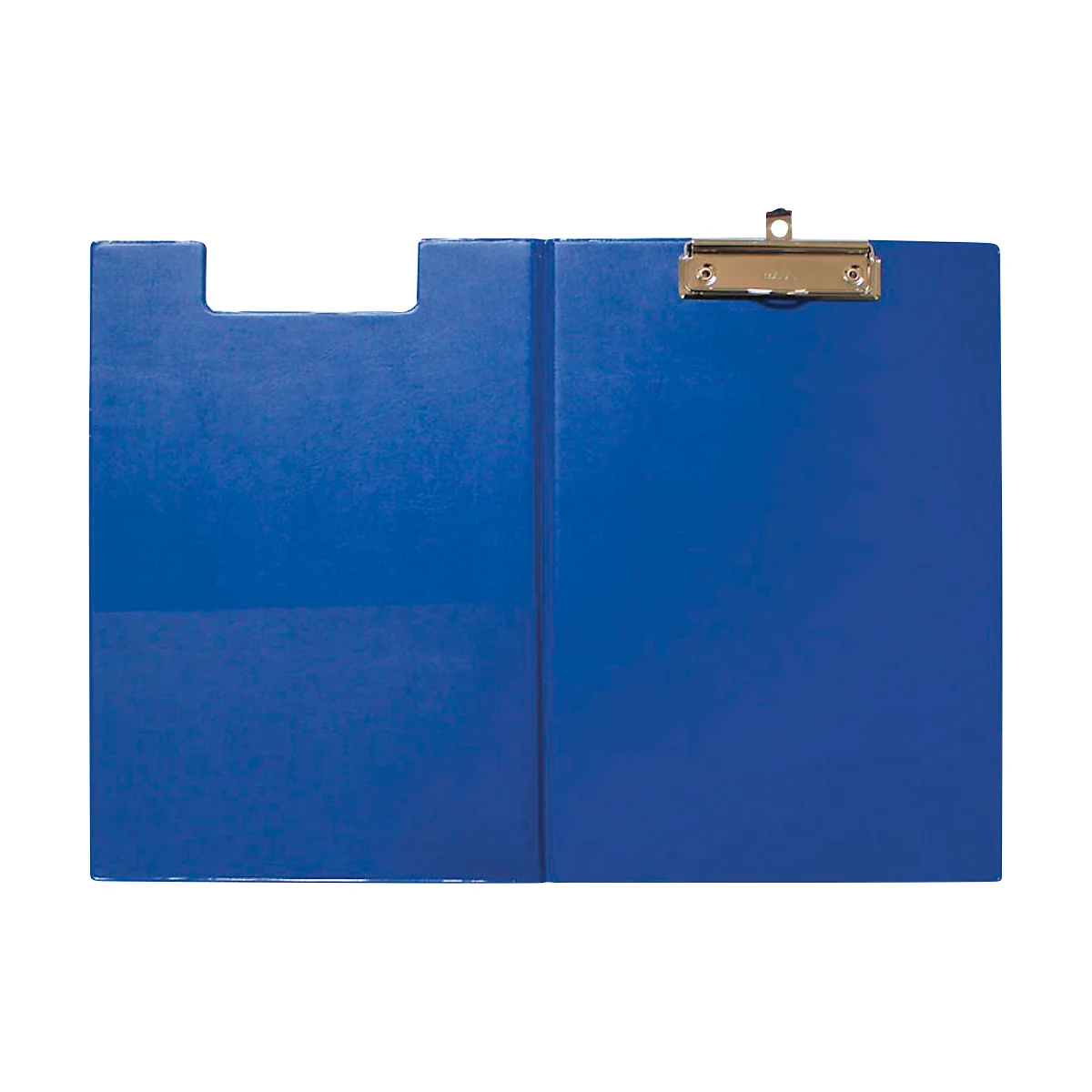 Dossier à pince MAUL, DIN A4, avec pince métallique, porte-stylo, 319 x 229 x 13 mm, carton recouvert d'une feuille, bleu