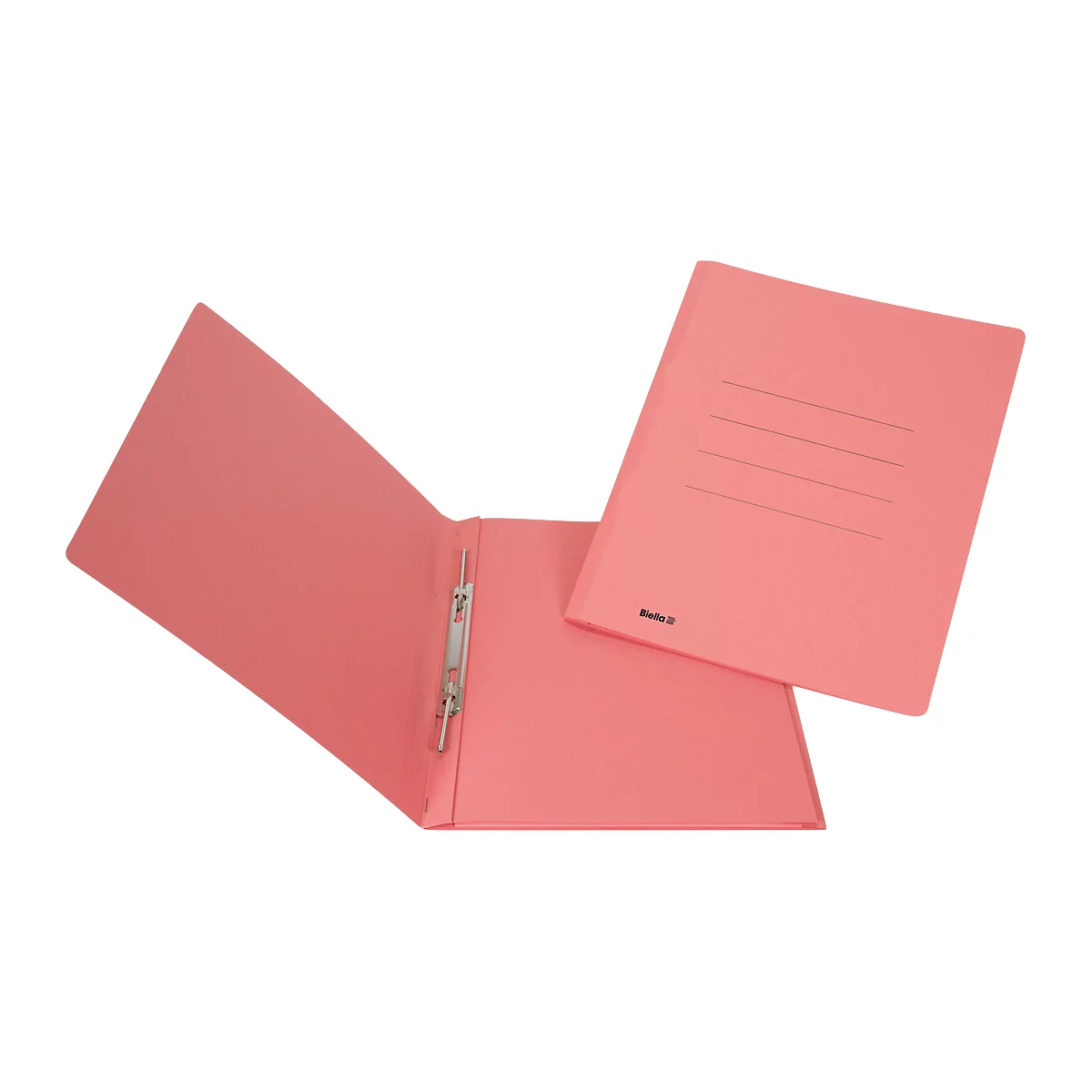 Dossier rapide Biella Praxis, DIN A4, jusqu'à 250 feuilles, pour feuilles perforées &amp; non perforées, L 340 x l 250 x H 3 mm, carton, rouge