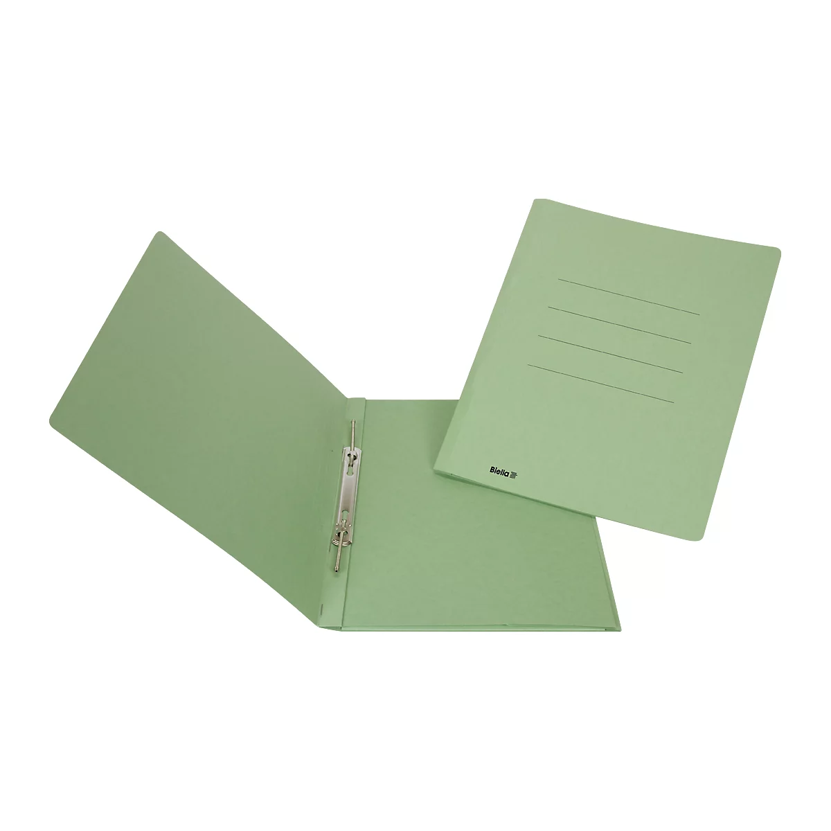Dossier rapide Biella Praxis, DIN A4, jusqu'à 250 feuilles, pour feuilles perforées &amp; non perforées, L 340 x l 250 x H 3 mm, carton, vert