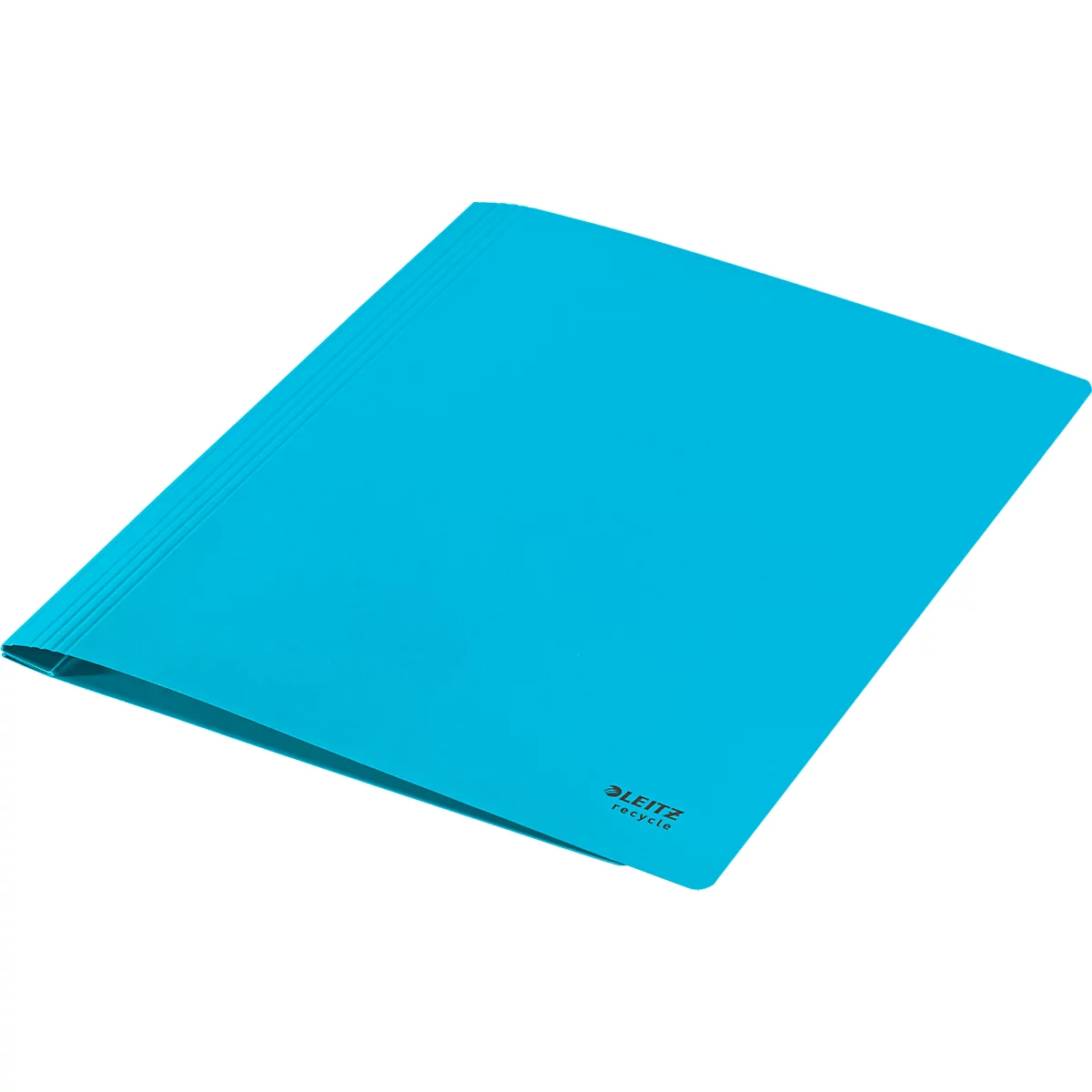 Dossier rapide Recycle Leitz®, format A4, jusqu'à 250 feuilles, mécanisme d'agrafage, 100 % recyclable, Ange Bleu, carton recyclé, bleu