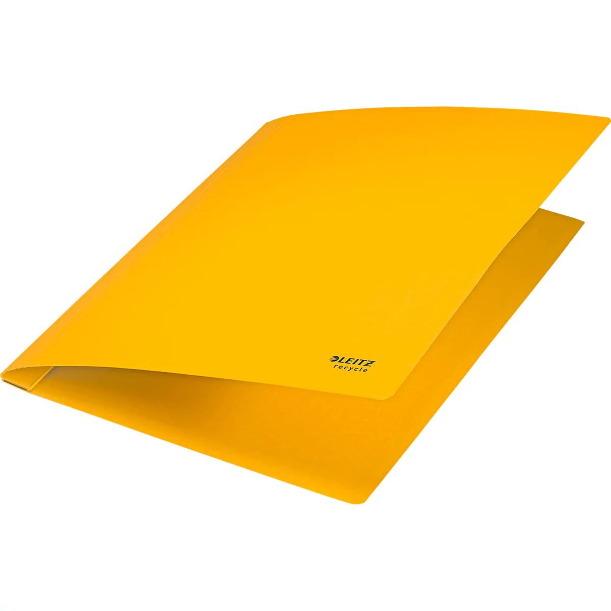 Dossier rapide Recycle Leitz®, format A4, jusqu'à 250 feuilles, mécanisme d'agrafage, 100 % recyclable, Ange Bleu, carton recyclé, jaune
