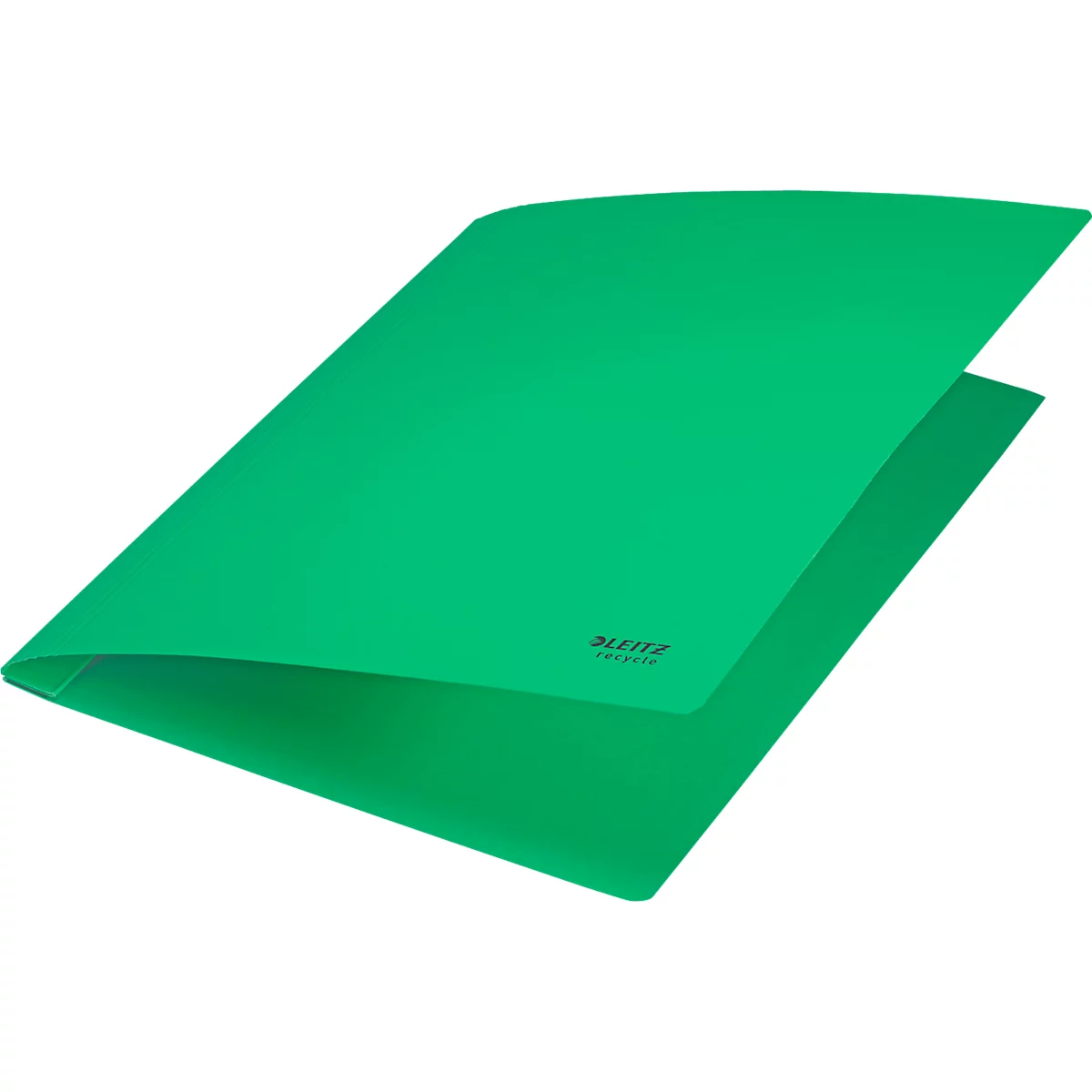 Dossier rapide Recycle Leitz®, format A4, jusqu'à 250 feuilles, mécanisme d'agrafage, 100 % recyclable, Ange Bleu, carton recyclé, vert