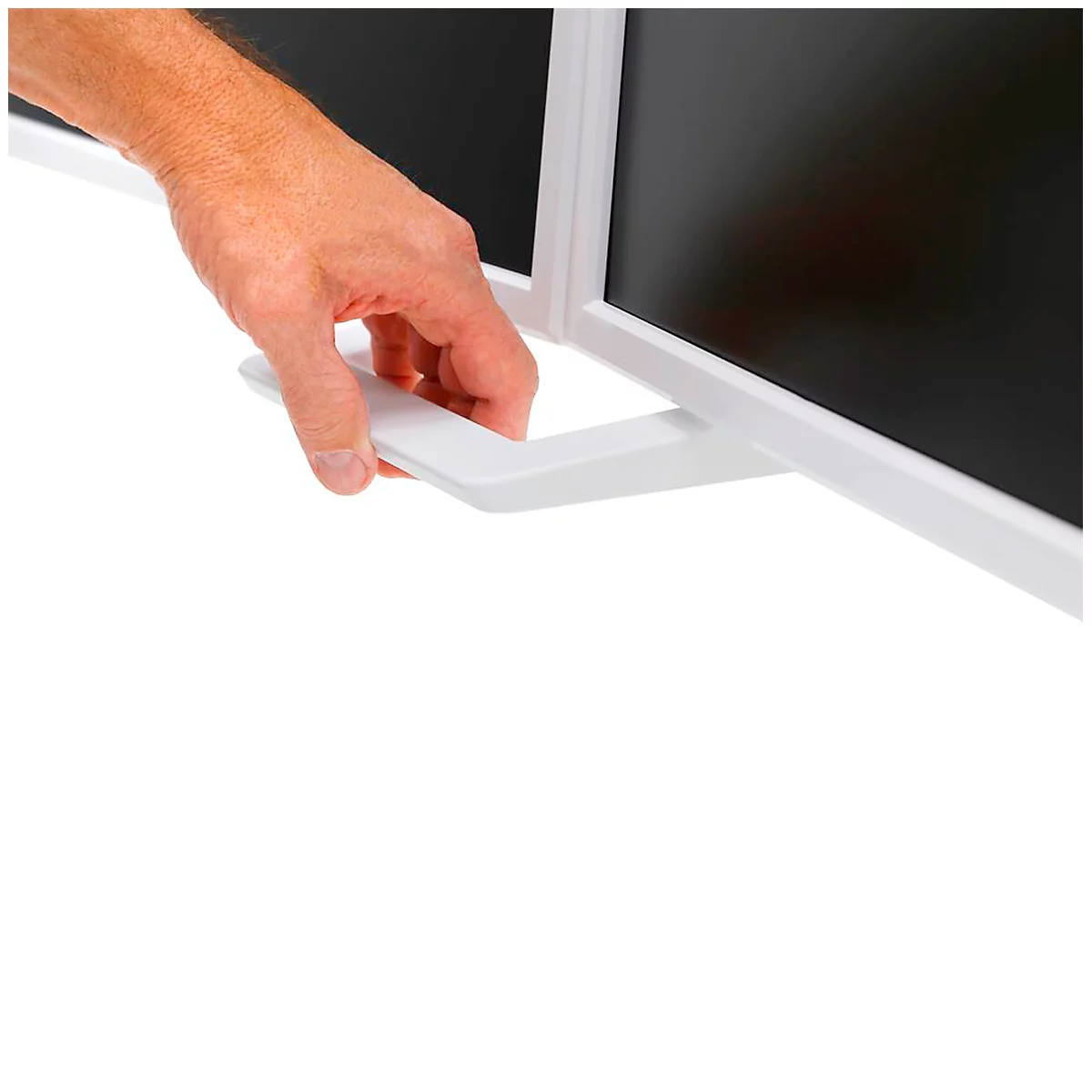 Double bras porte-écran HX Ergotron, jusqu'à 32 pouces, support de table, hauteur ajustable