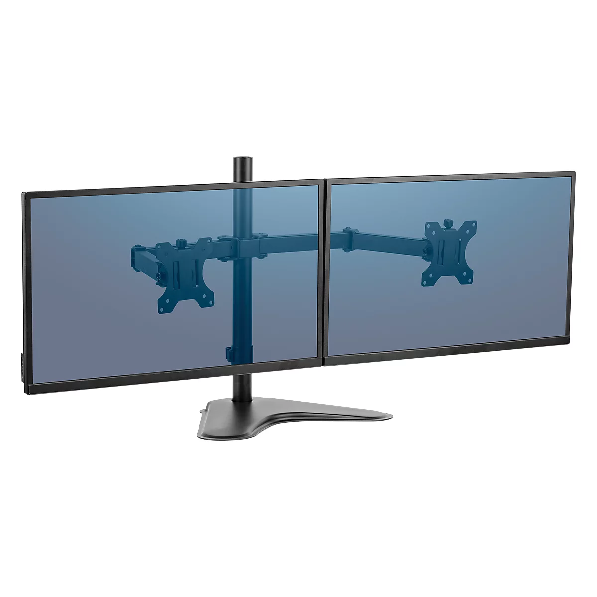 Double support Professional Fellowes, autoportant, pour écrans 32 pouces, ajustable librement,