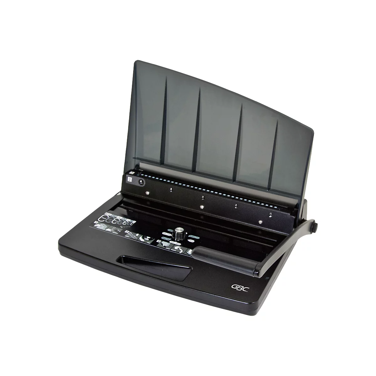 Draht-Bindegerät GBC Wire Bind W15, bis zu 125 Blatt, Stanzen 15 Blatt, DIN A4, mit Tragegriff