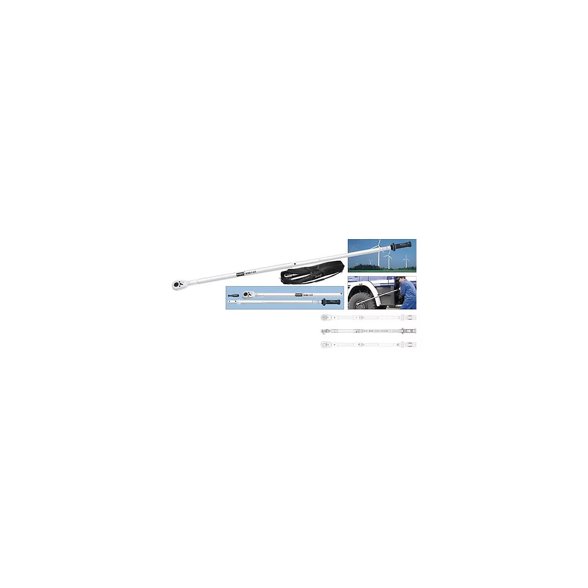 Drehmomentschlüssel 6150-1CT 3/4 Zoll 400-1000 Nm HAZET