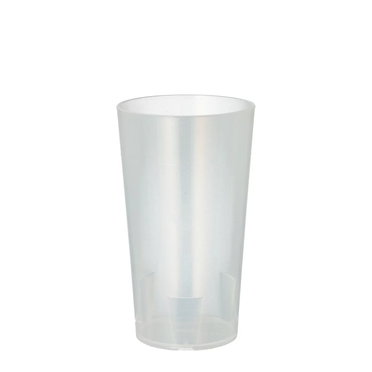 Drinkbekers Papstar, herbruikbaar, 0,2 l, Ø 65 mm, met vullijn &amp; stapelrand, onbreekbaar, vaatwasmachinebestendig, r, PP, doorzichtig, 10 st.