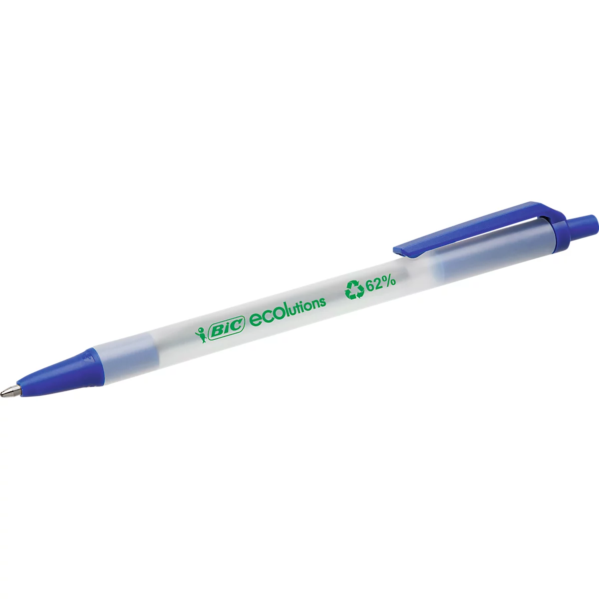 Druckkugelschreiber BIC® ECOlutions® Clic Stic, 0,4 mm, recycelt, blau, 50 Stück