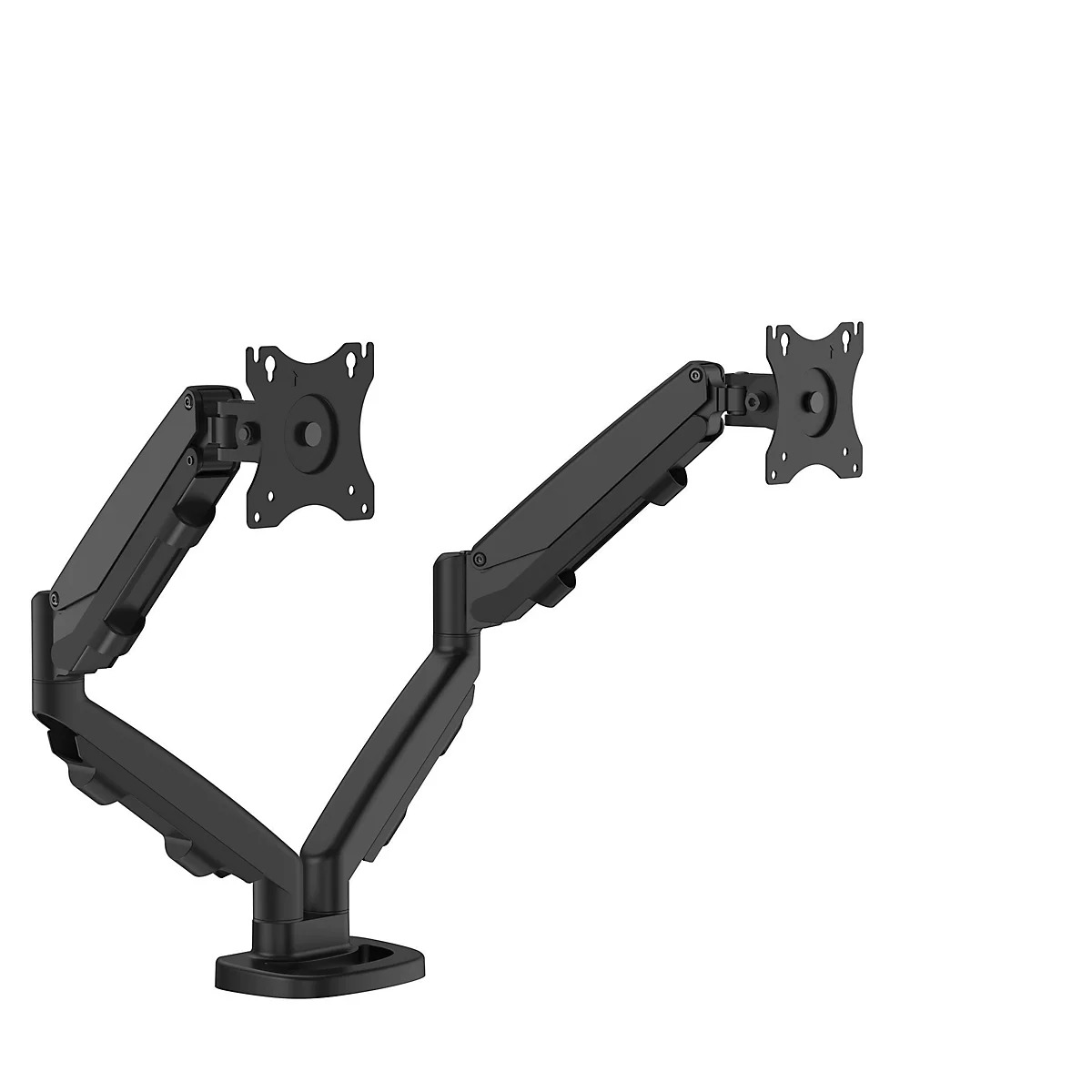 Dual Monitorarm Fellowes Eppa™, jusqu'à 39' de largeur totale, VESA, réglable en panoramique/inclinaison/ hauteur, noir