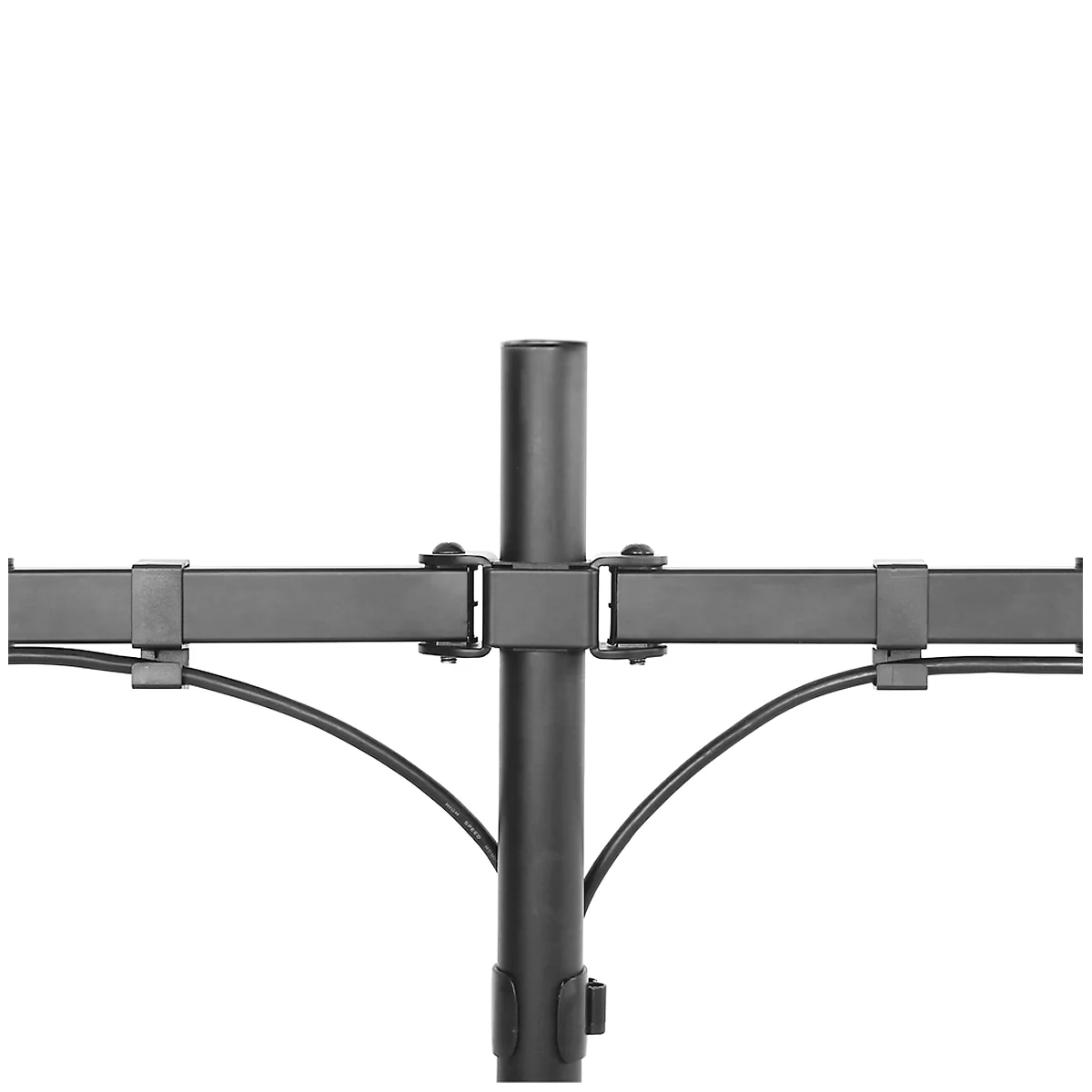 Dual-Monitorarm NewStar FPMA-D550DDBLACK, bis 32“, neig-/dreh-/schwenkbar, höhen- & tiefenverst.