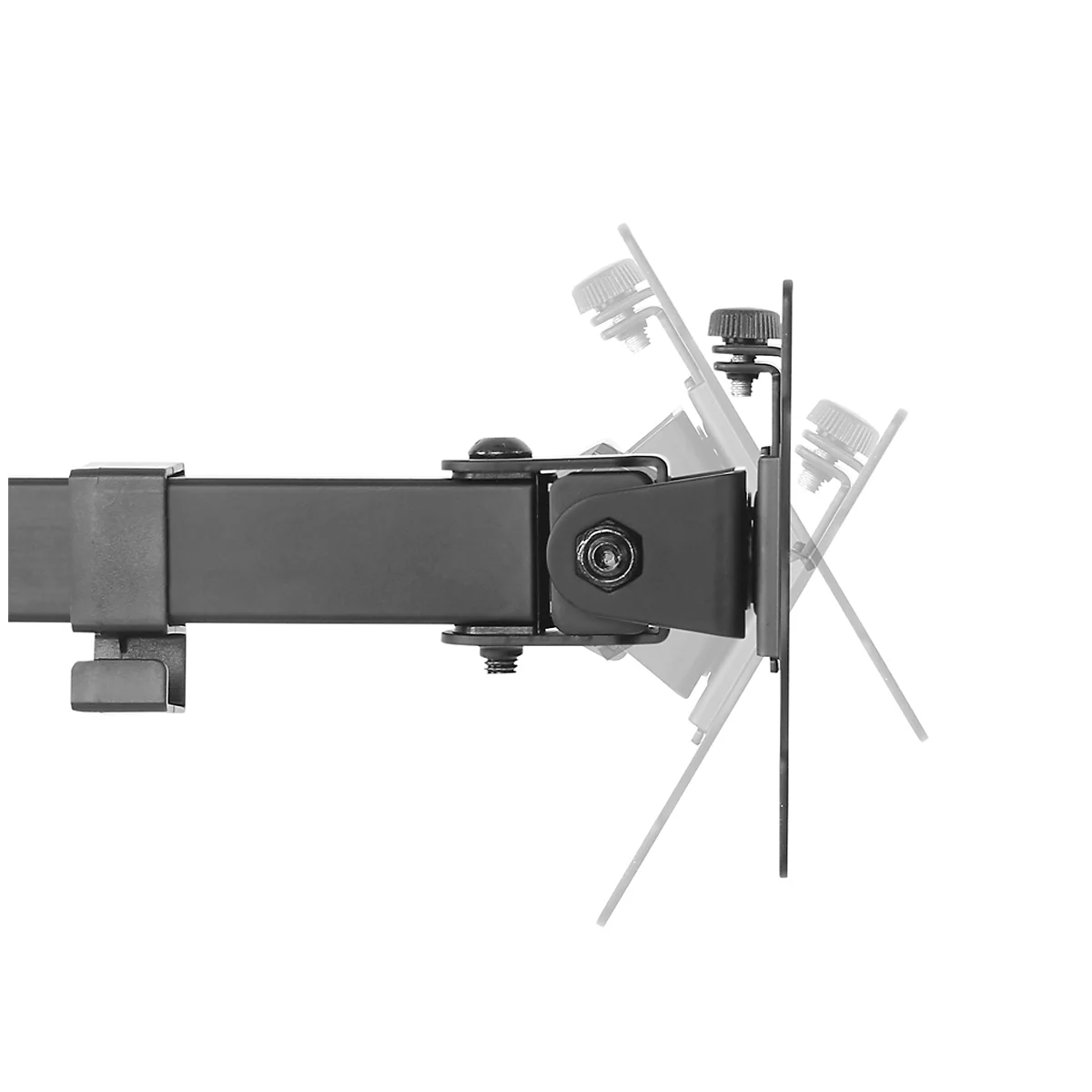 Dual-monitorarm NewStar FPMA-D550DDBLACK, tot 32', kantel-/draai-/zwenkbaar, in hoogte & diepte verstelbaar