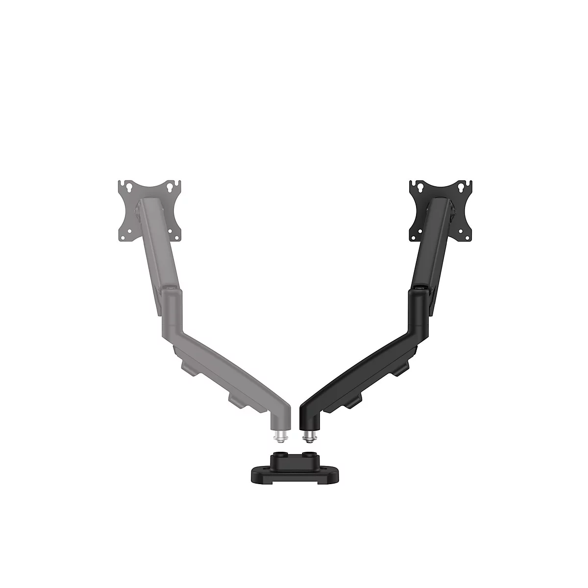 Dual Monitorarm Set Fellowes Eppa™, bis 39' Gesamtbreite, VESA, dreh-/schwenk-/neig-/höhenverstellbar, schwarz