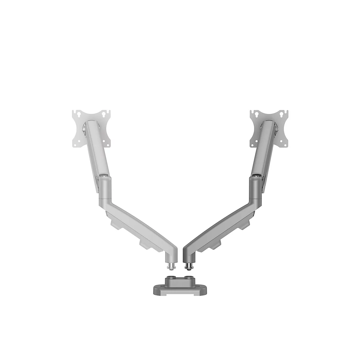 Dual Monitorarm Set Fellowes Eppa™, bis 39" Gesamtbreite, VESA, dreh-/schwenk-/neig-/höhenverstellbar, silber