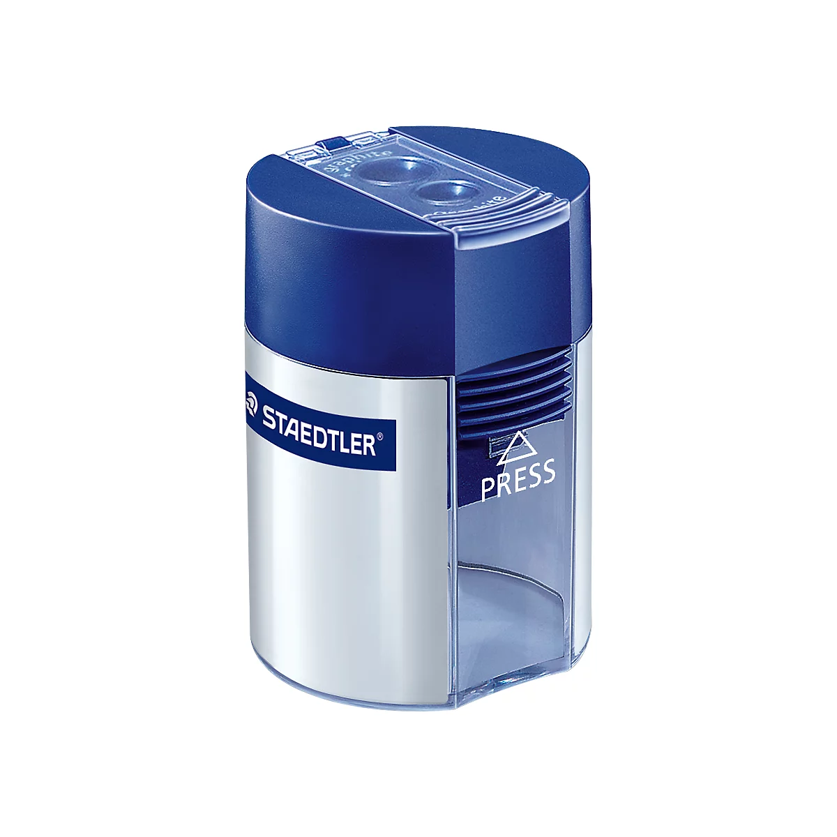 Dubbele puntenslijper Staedtler® 512, 2 slijpopeningen, voor normale en jumbo potloden, afsluitdeksel