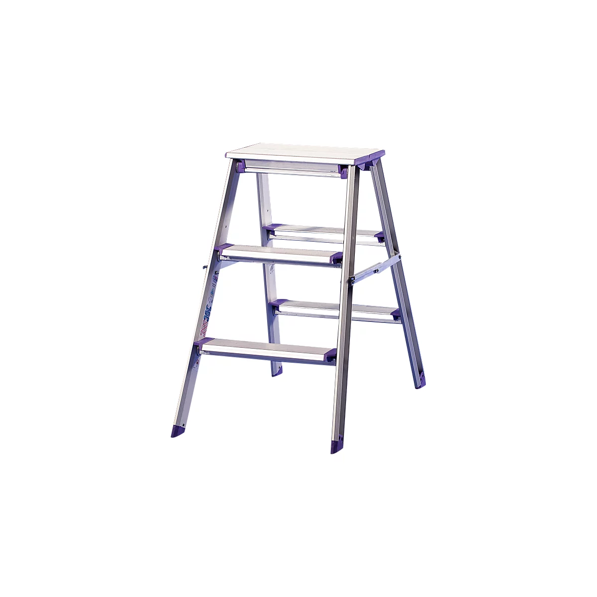 Dubbele trapladder Lila-serie, 3 treden