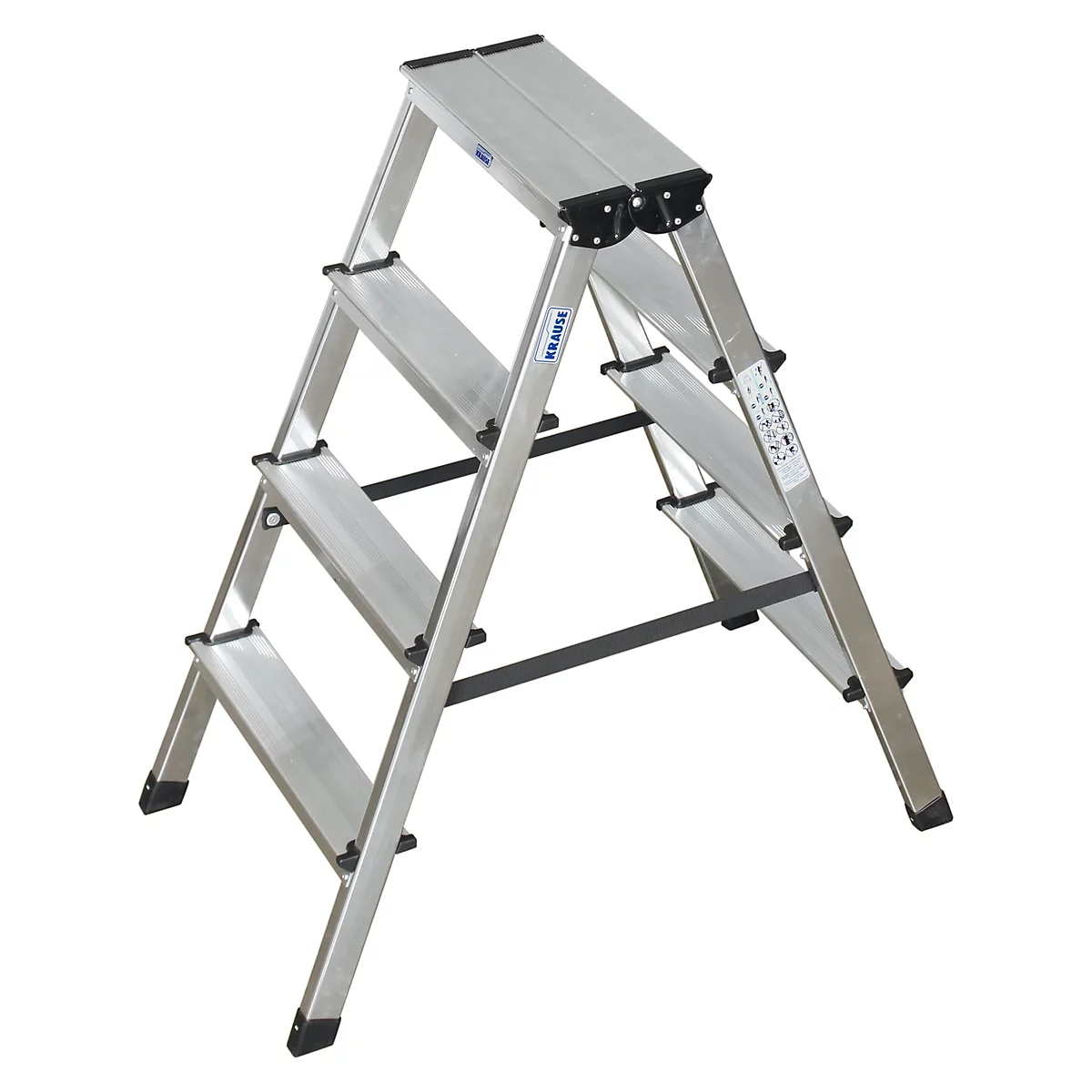 Dubbele trapladder van aluminium voordelig kopen | Schäfer Shop