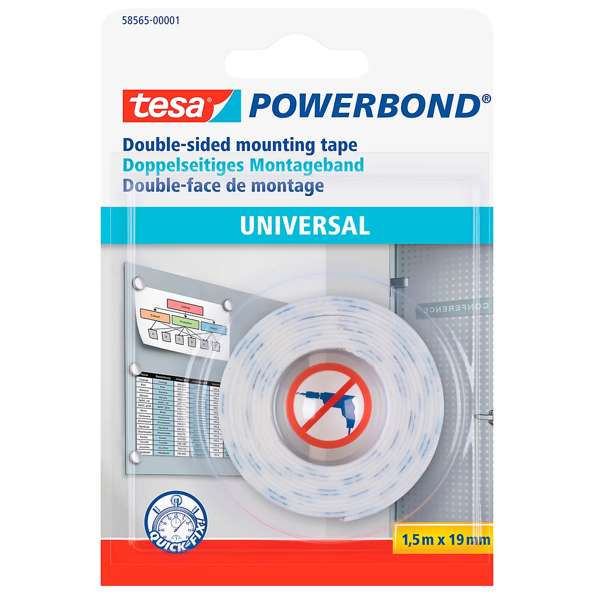 Dubbelzijdige tape tesa Powerbond® universeel