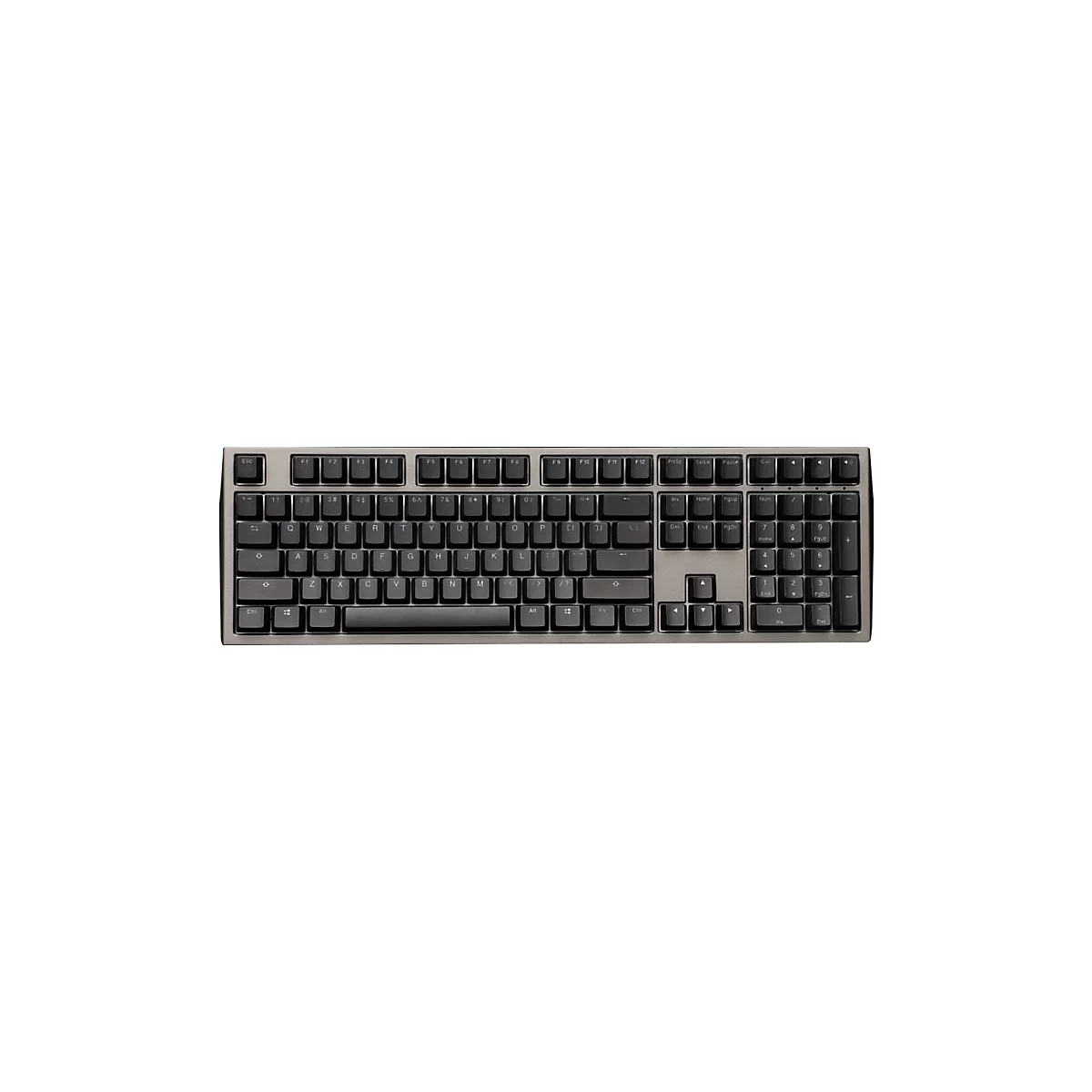 Ducky Shine 7 DKSH1808ST - Tastatur - Hintergrundbeleuchtung - USB-C - Tastenschalter: CHERRY MX RGB Red - gunmetal-grau