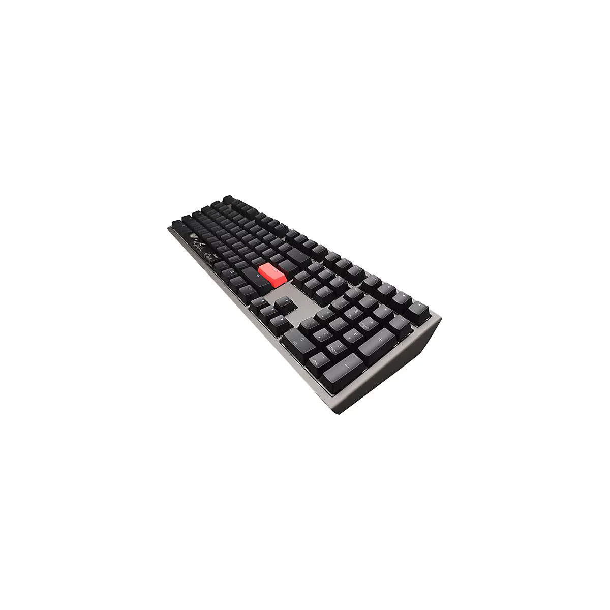 Ducky Shine 7 DKSH1808ST - Tastatur - Hintergrundbeleuchtung - USB-C - Tastenschalter: CHERRY MX RGB Red - gunmetal-grau