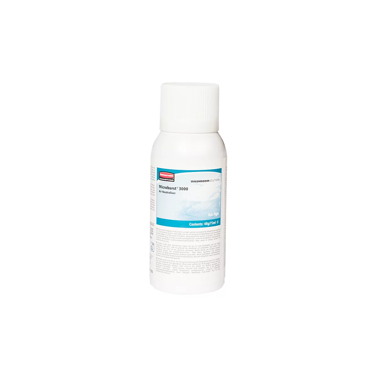 Duftspender Nachfüllset Rubbermaid Microburst-3000, 12 Dosen pro Packung, Ice Age (Fougère mit Zitrone und Minze)