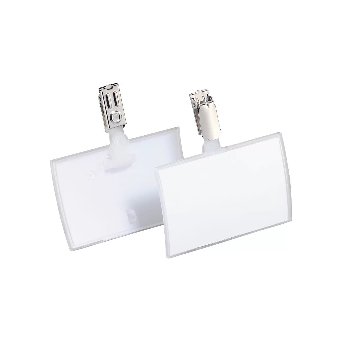 Durable Click Fold Namensschilder mit Clip, 54 x 90 mm, 25 Stück