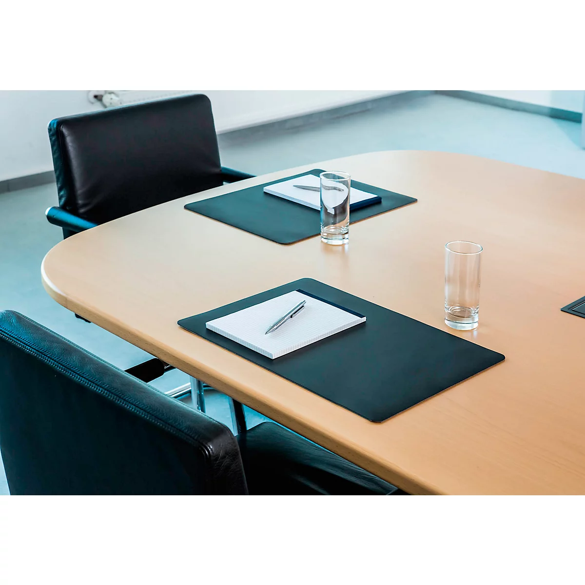 DURABLE Duraglas® Schreibunterlage für Konferenzräume, schwarz