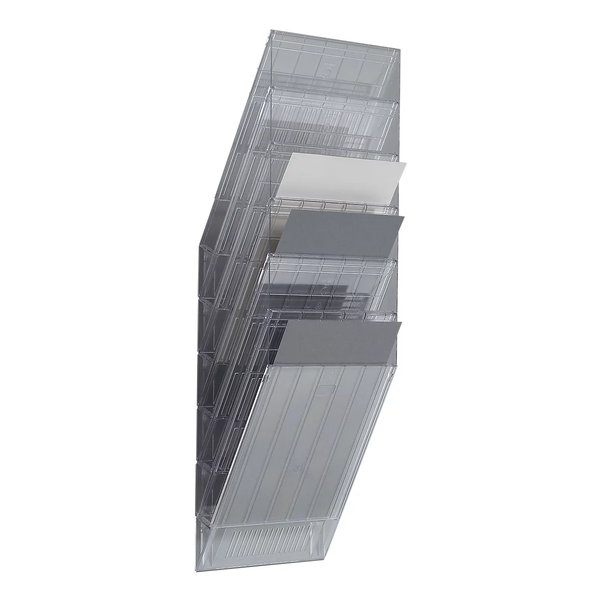 DURABLE folderhouder Flexiboxx 6, 6 vakken, A4, hoog, transparant