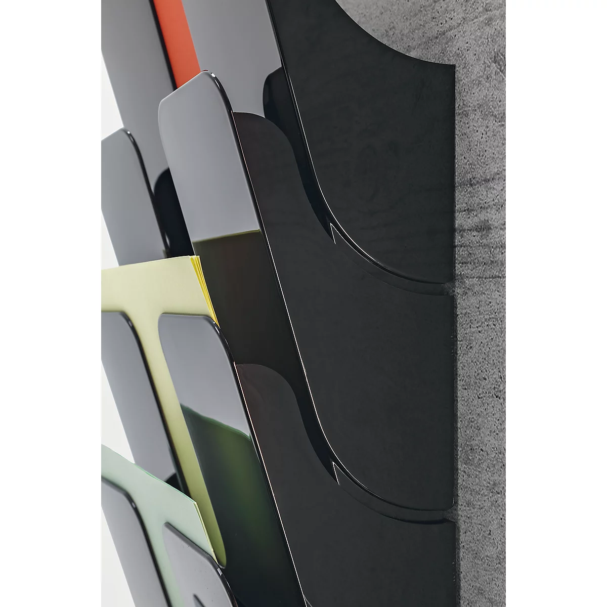DURABLE folderhouder Flexiplus 6, 6 vakken, A4, hoog, zwart