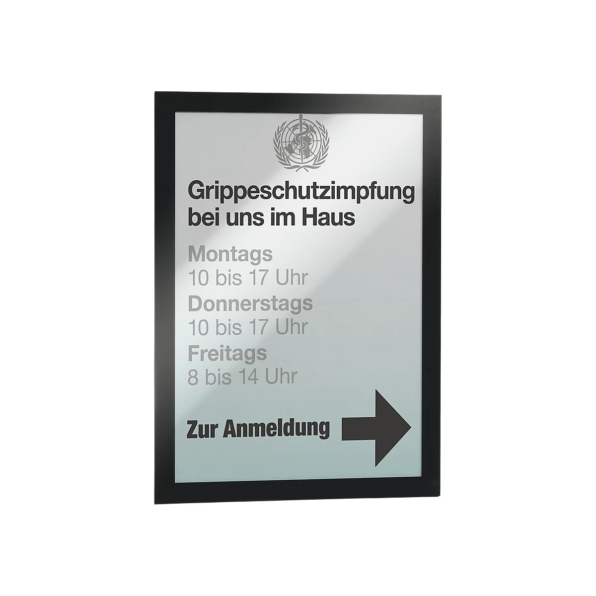 DURABLE infokader Duraframe, DIN A4, 2 stuks, zwart